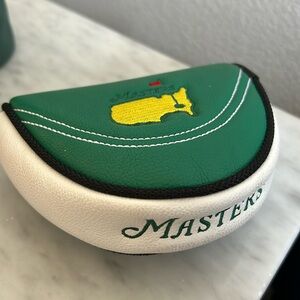 Rare Masters Golf Tournament Leather Putter Cover Augusta National Golf